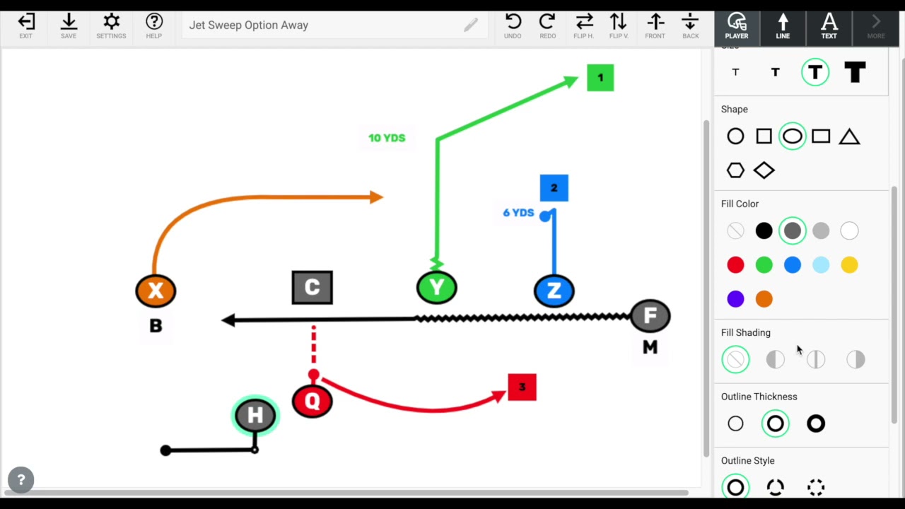 Flag Football Plays Chalk Talk #10: Jet Sweep Option For Your 7v7 Flag Football PlayBook