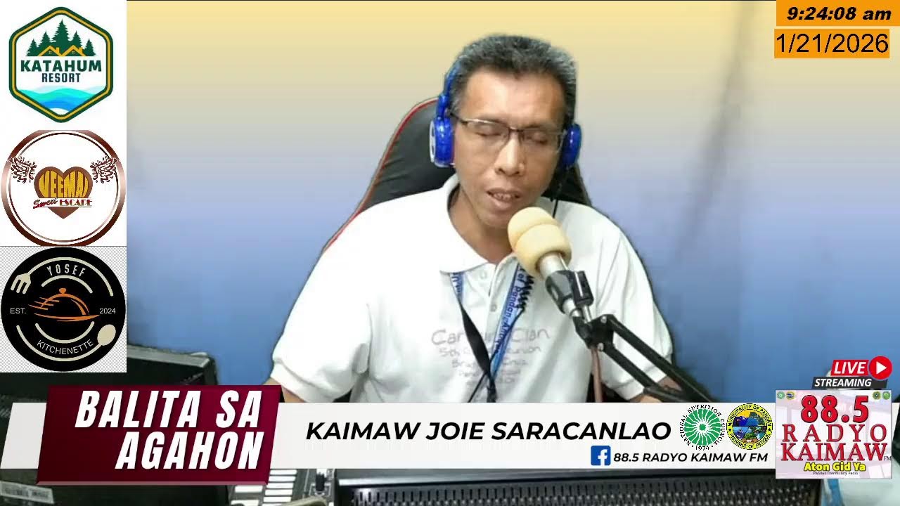 BALITA SA AGAHON - JANUARY 21, 2026 - KAIMAW JOIE SARACANLAO