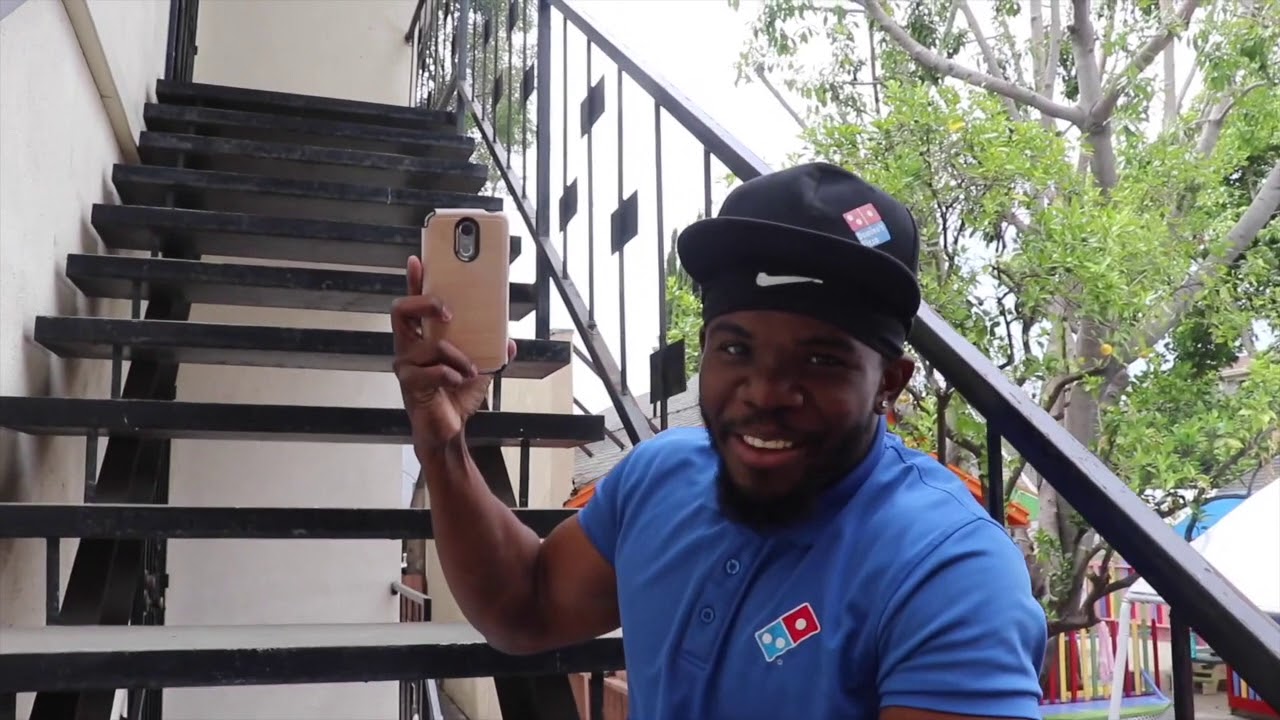 Pulling Up On Charlie Zelenoff( As Pizza delivery Man) Pt 1
