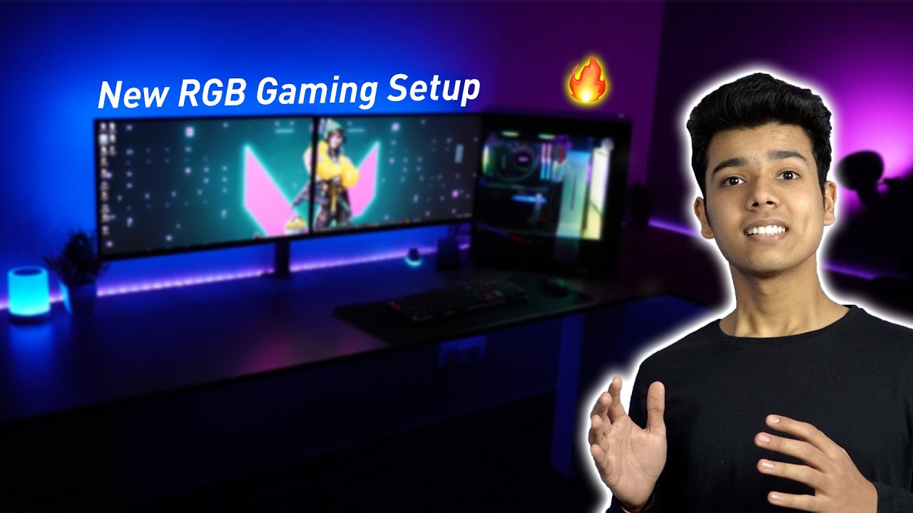 FINALLY! MY NEW RGB GAMING SETUP *EMOTIONAL* 🔥