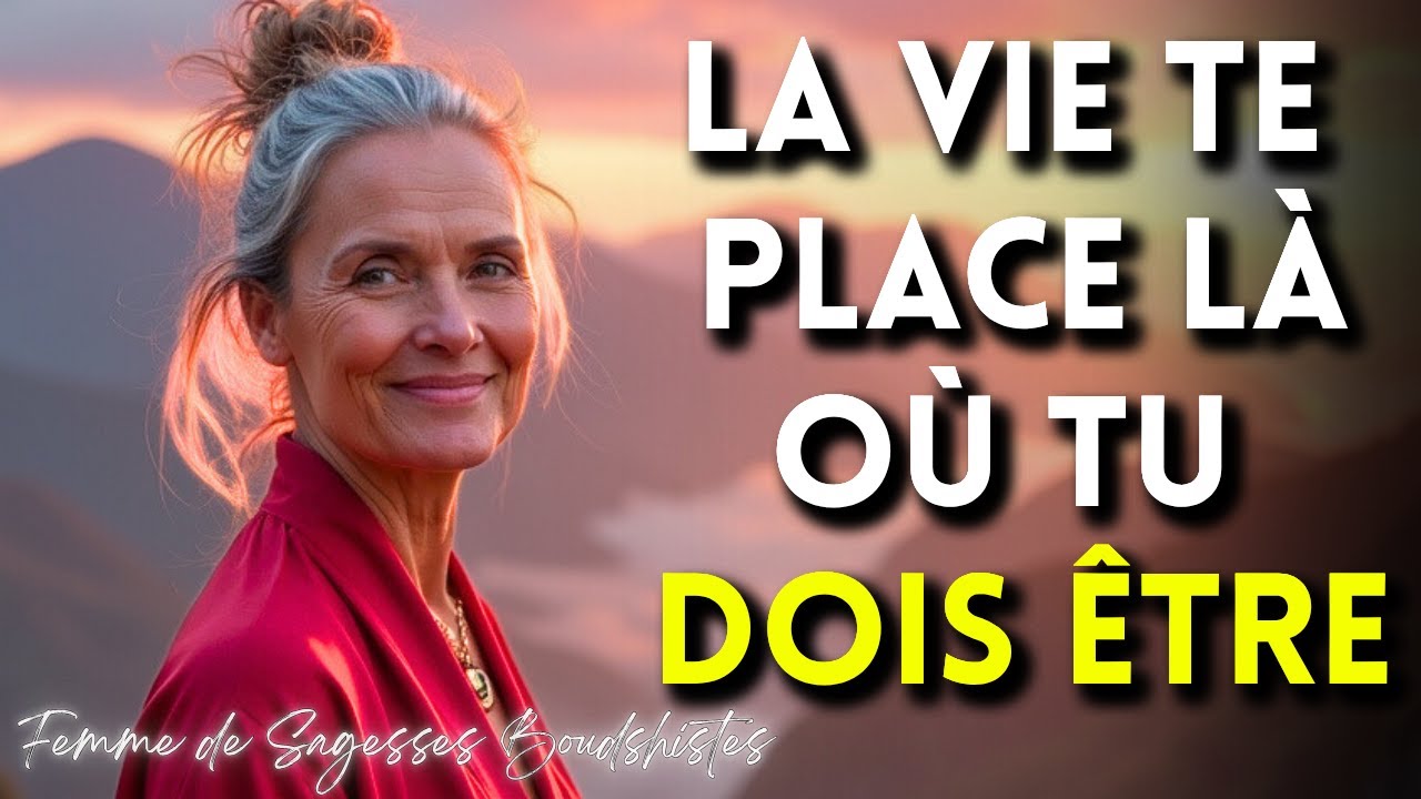 La vie te place là où tu dois être | Sagesse bouddhiste pour ton chemin