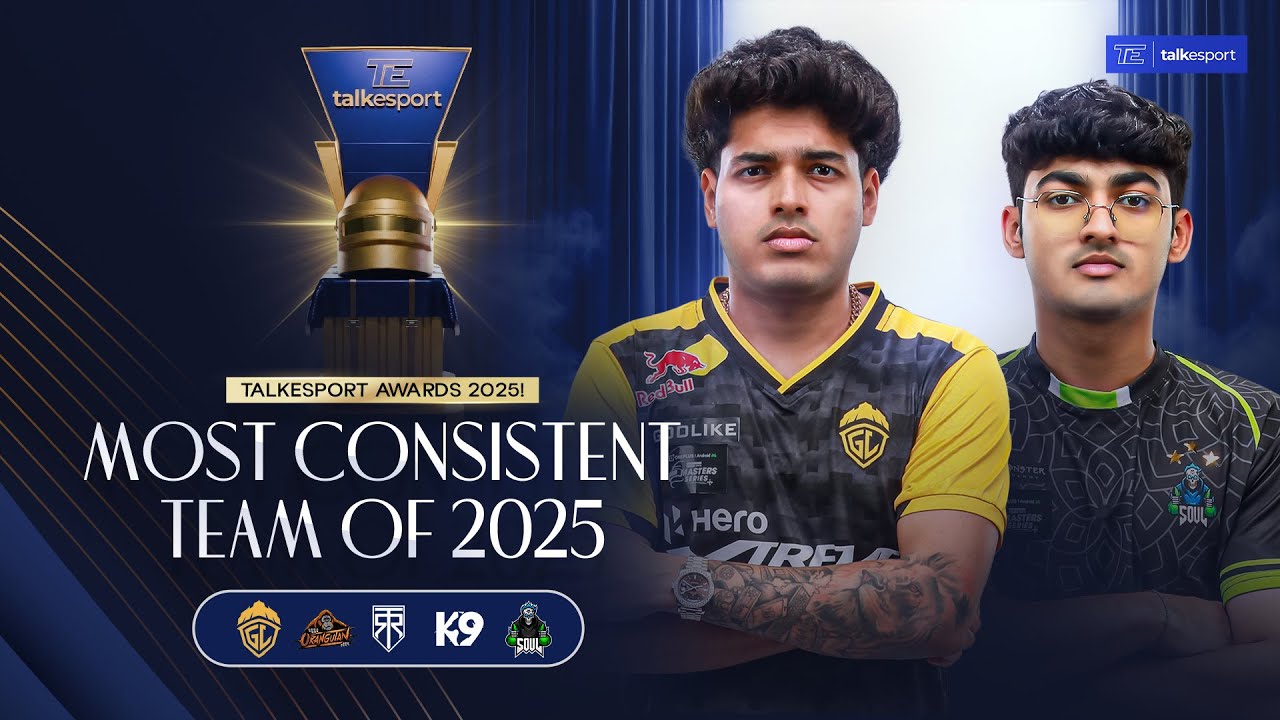 Most Consistent BGMI Team of the Year 2025 | TalkEsport BGMI Awards 2025