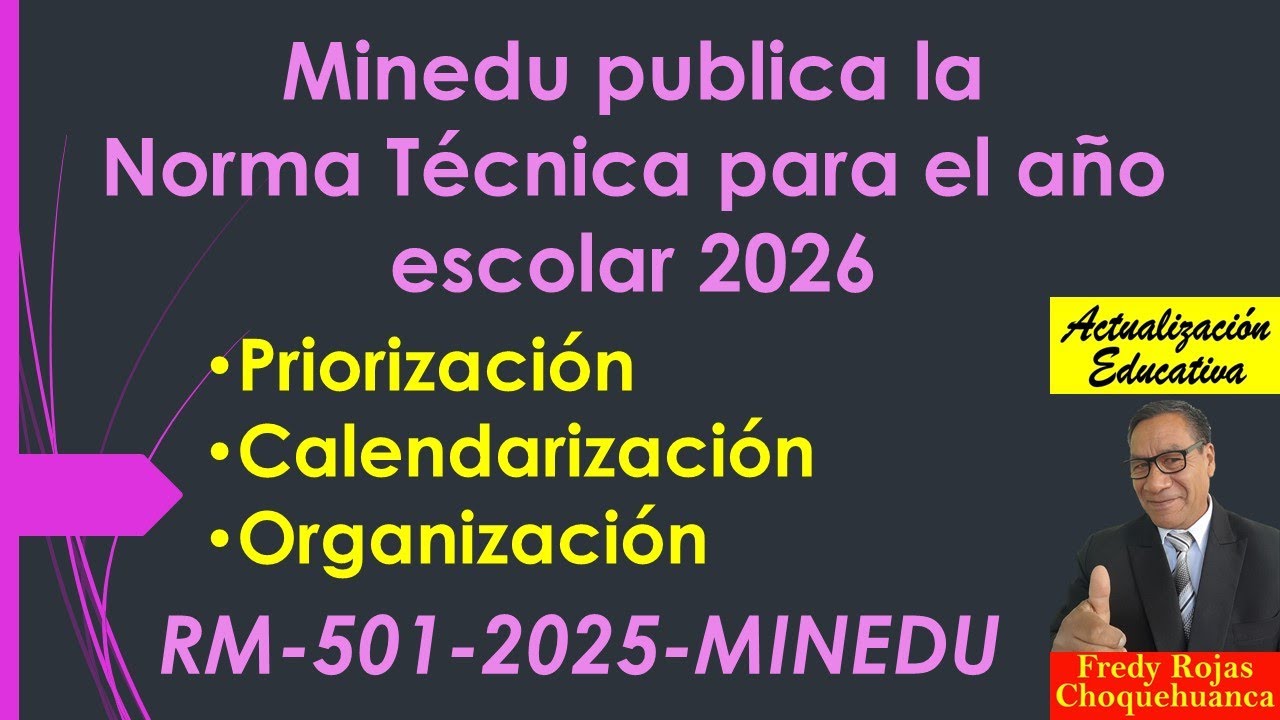 Disposiciones para el año escolar 2026