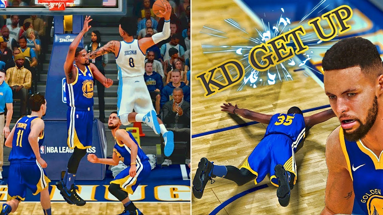 Dunking On The Entire Warriors Team | Crazy 360 Contact Dunk | NBA 2k18 MyCareer #15 | JuiceMan