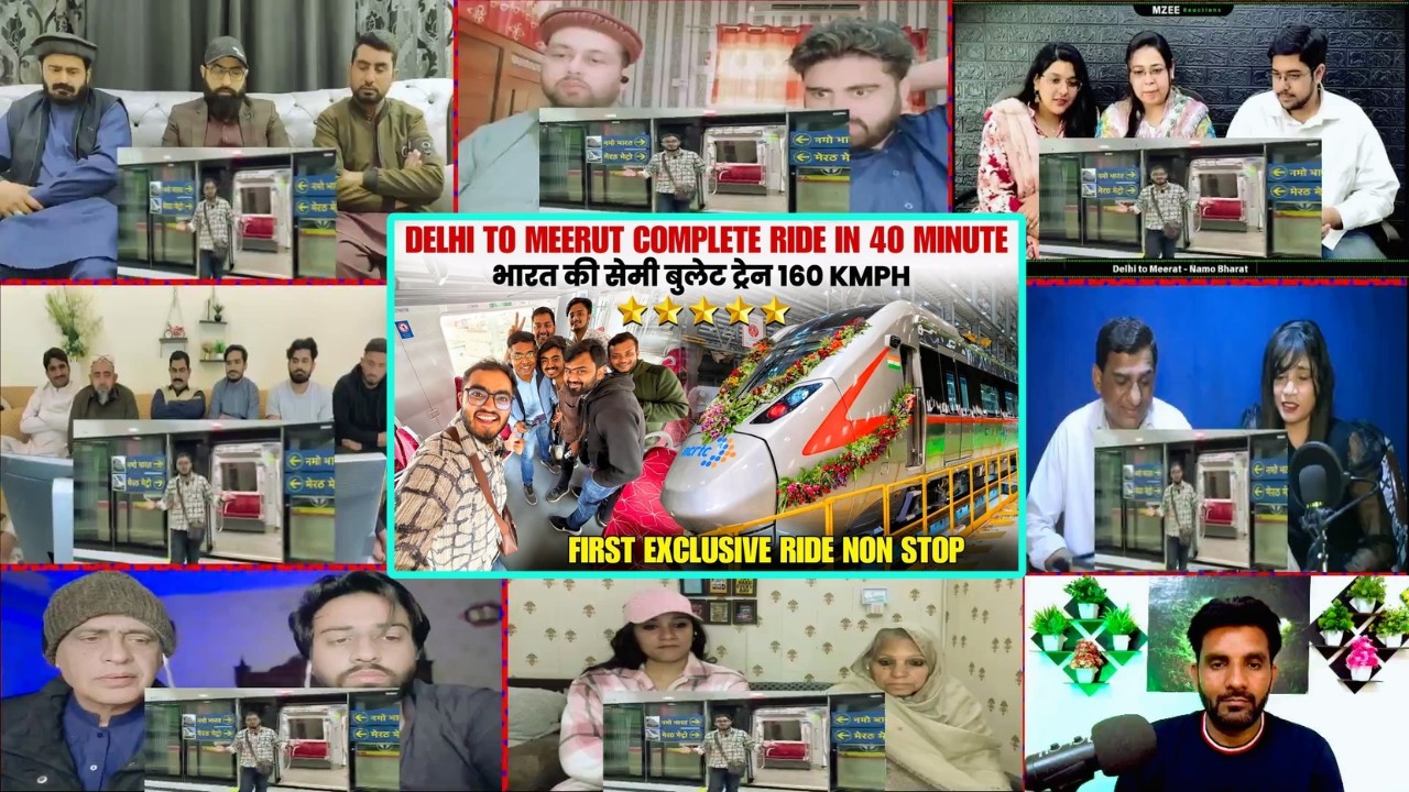 First Exclusive DELHI to MEERUT RRTS Namo Bharat Train Complete Ride in Just 40 Minutes (Non Stop)