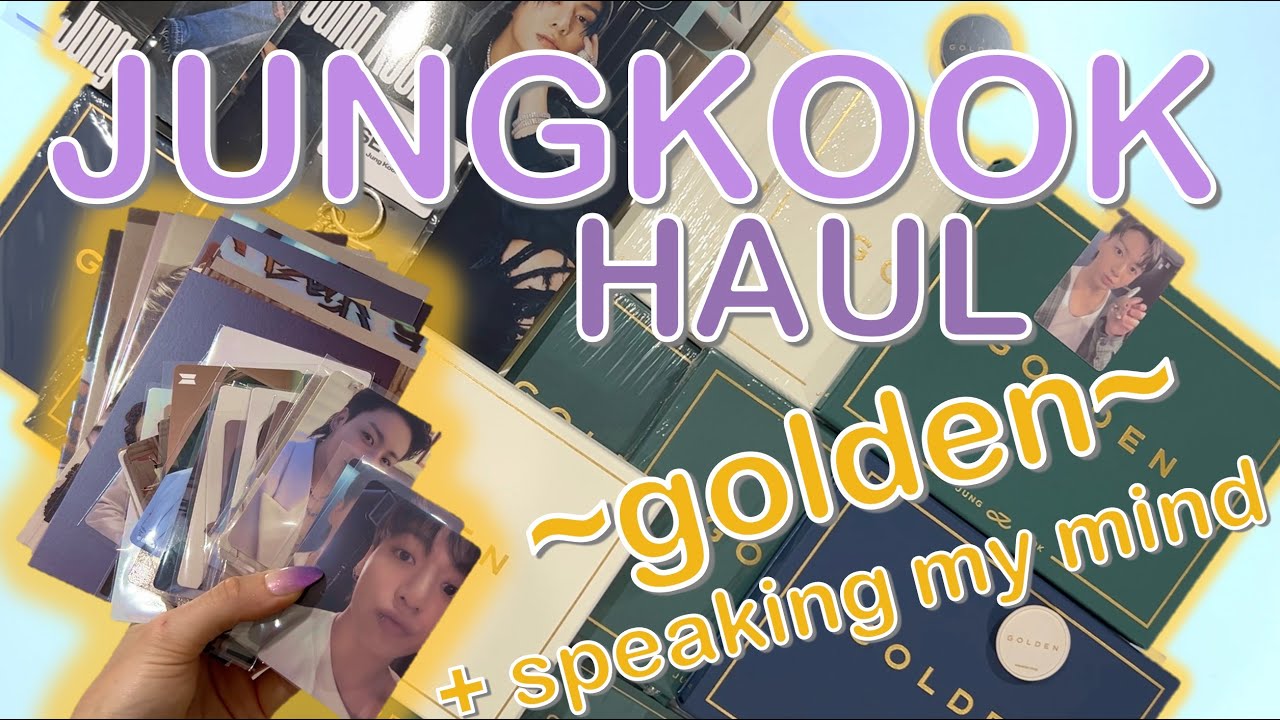 BTS JungKook Haul ~ Golden, Seven Merch, Lucky Draws! + my hot takes...