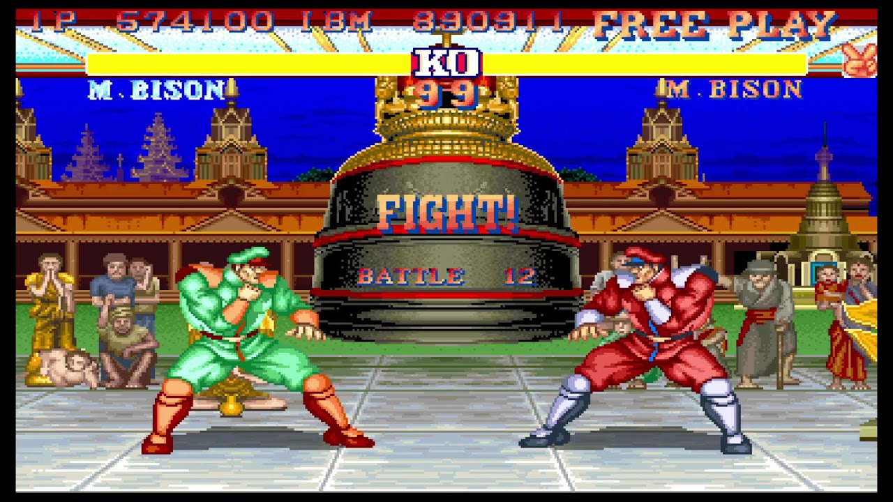 Street Fighter 2 Champion Edition ibm Game Difficulty 1234567 (8)  Game Pad