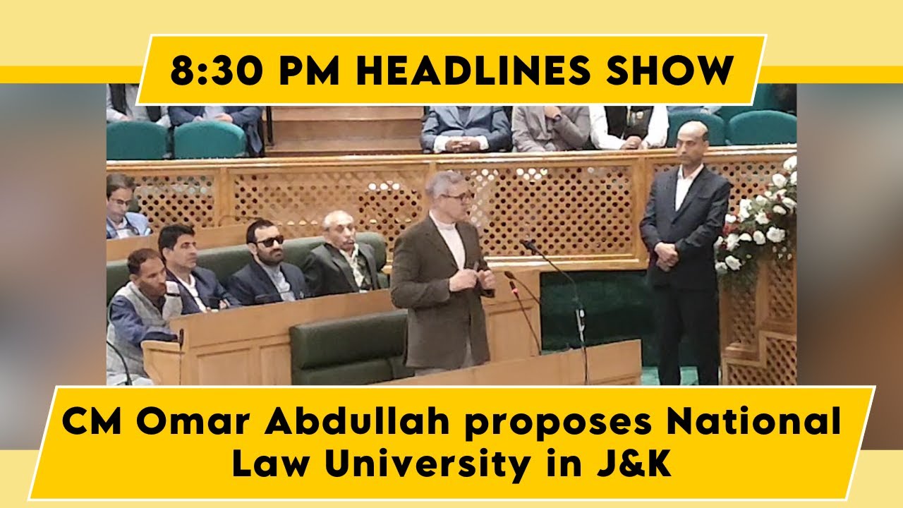 Watch Live: CM Omar Abdullah proposes National Law University in J&K
