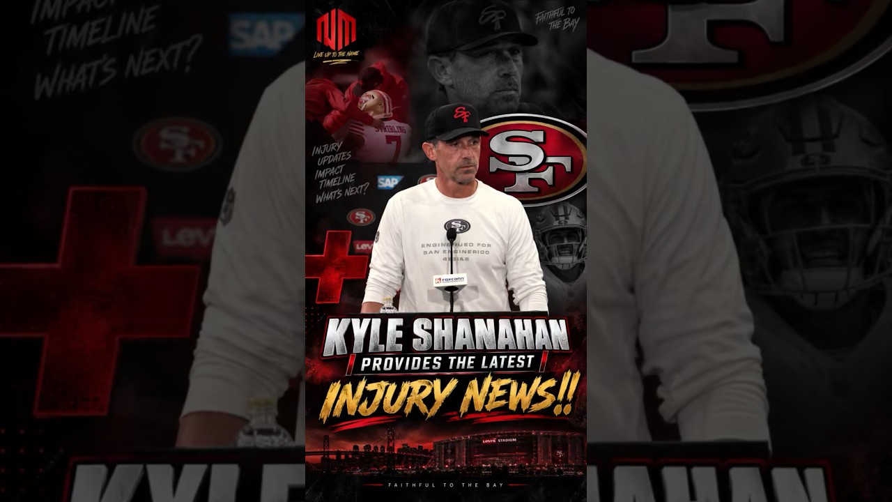 Kyle Shanahn provides the latest injury news updates!! #49ers #shorts #trending  #sanfrancisco49ers