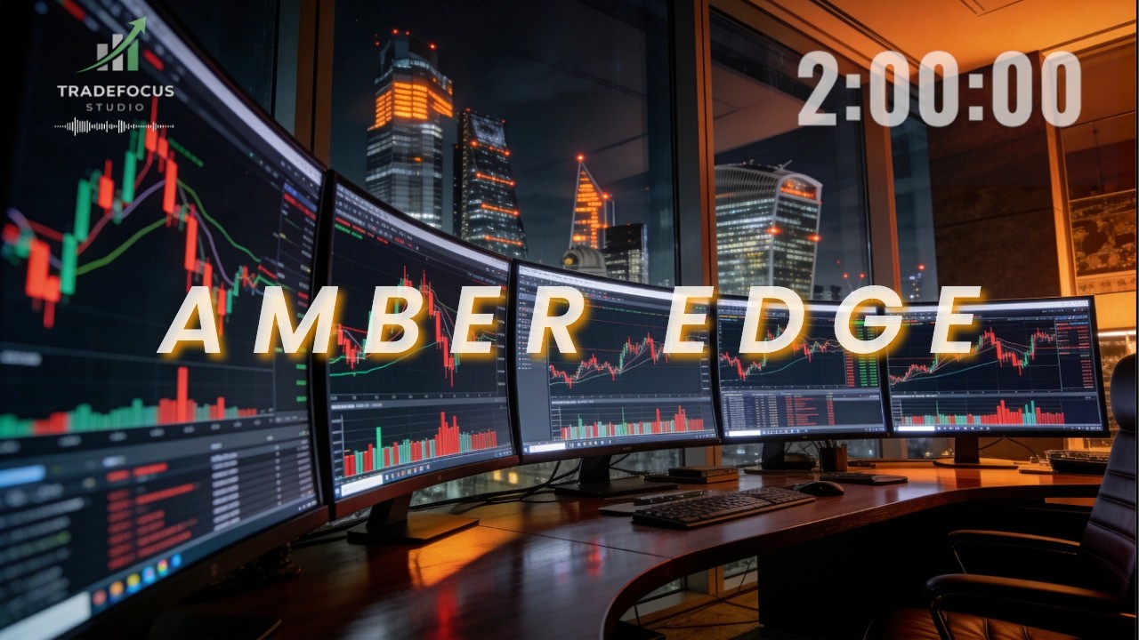 Trading Music – Amber Edge (2H Deep Focus Alert & Clarity for Traders) ⚡️