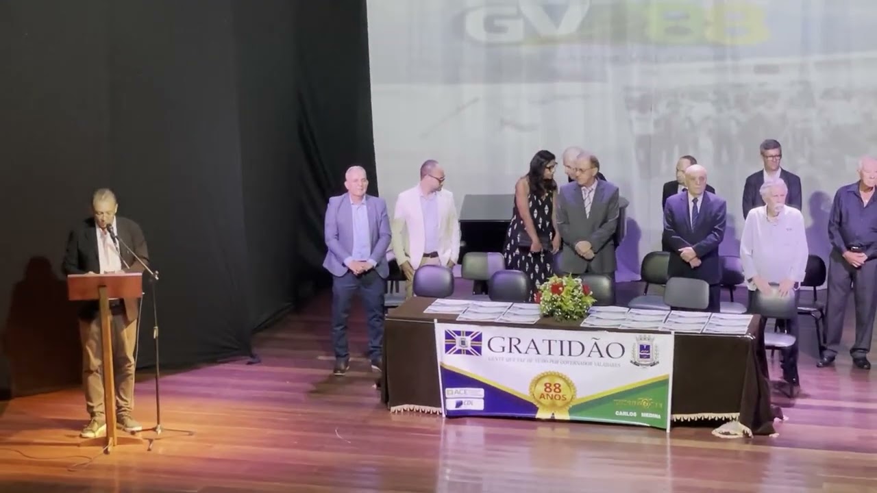 Nosso Senador Carlos Medina, Valadarense Ausente 2026, Diploma Gratidão - GV.