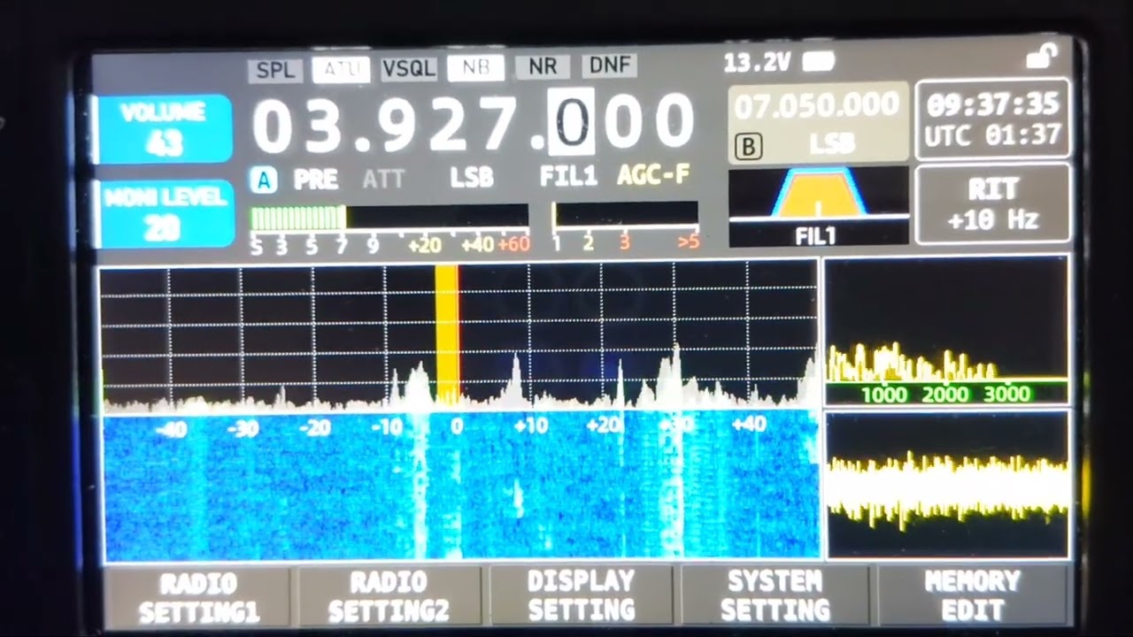 SWL Ziegu X6100 75 Meter 39 927MHz 12 21 2025