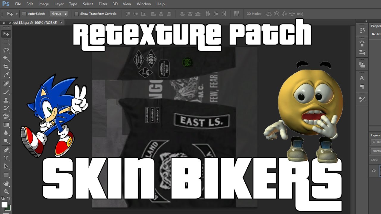 SAMP - Cara Retexture Patch Skin Bikers - Photoshop Only (PC)