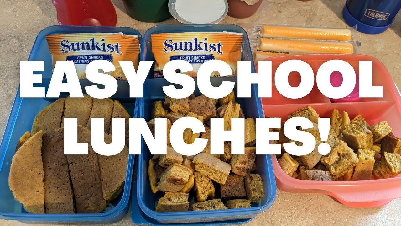 SIMPLE SCHOOL LUNCH IDEAS || QUICK, NO FUSS LUNCHES FOR KIDS. || MOM OF FOUR.