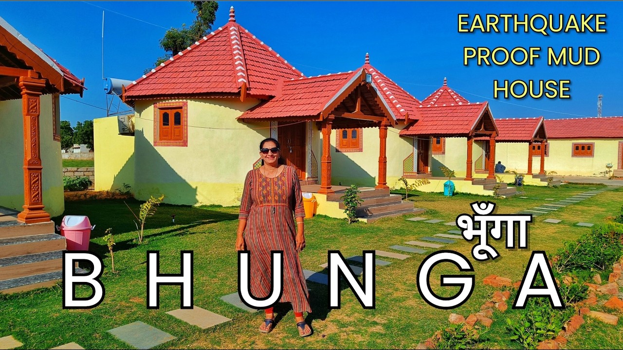 23 HRS IN BHUNGA | BHUNGA STAY DHOLAVIRA | EARTHQUAKE PROOF MUD HOUSE | VILLAGE LIFE | UNIQUE STAYS