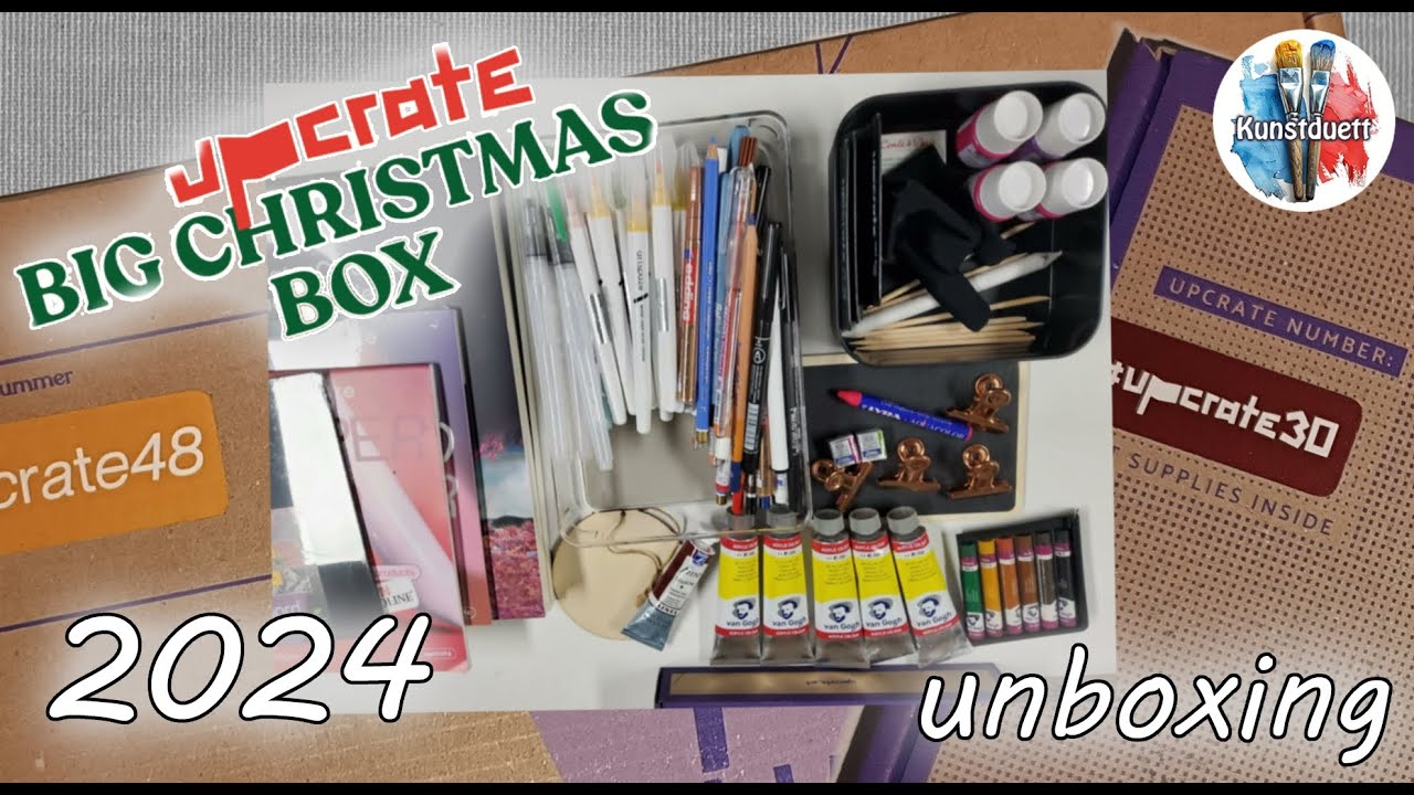 Upcrate Big Christmas Box 2024 unboxing deutsch