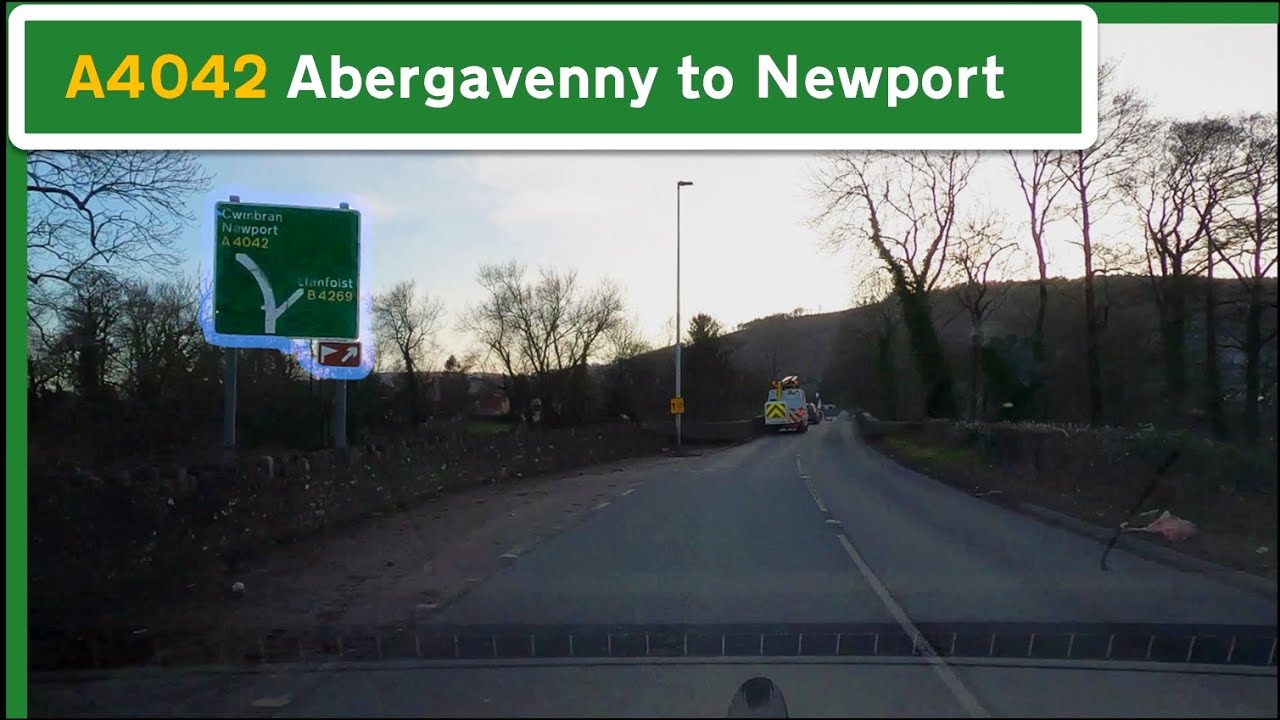 Driving the ENTIRE A4042 - Abergavenny to Newport