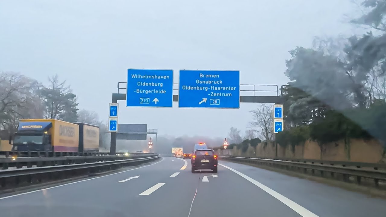 🛣️ Stadtautobahn 📍OLDENBURG am MONTAGMORGEN | POV
