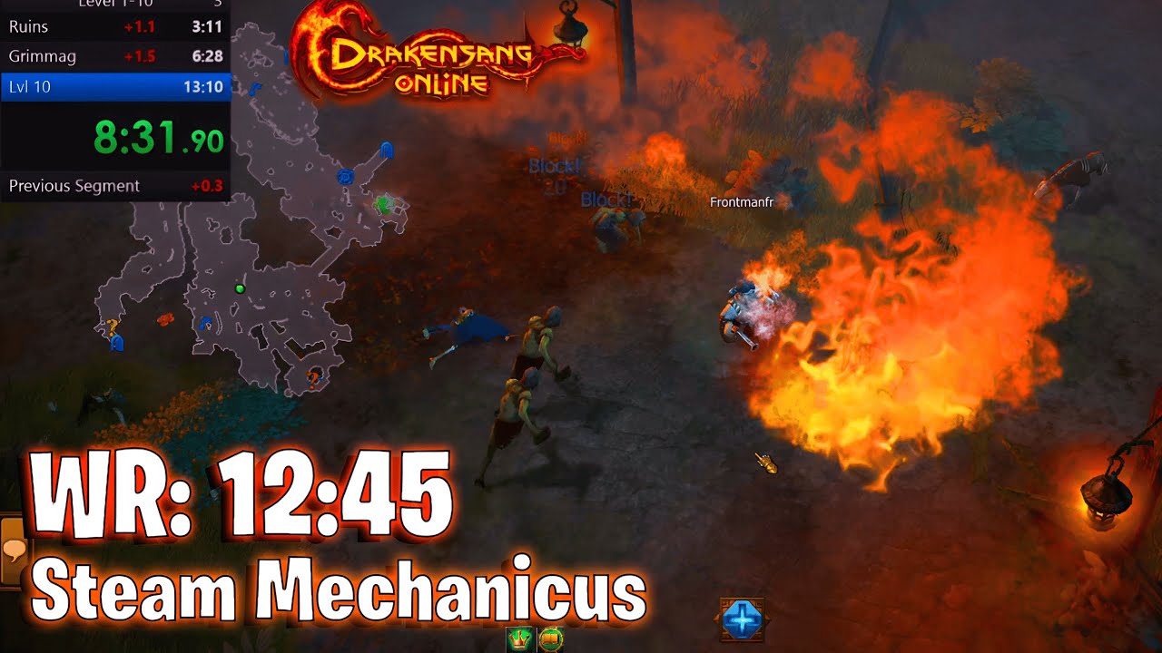 Drakensang Online - Steam Mechanicus 1-10 Lvl - 12:45 [WR]