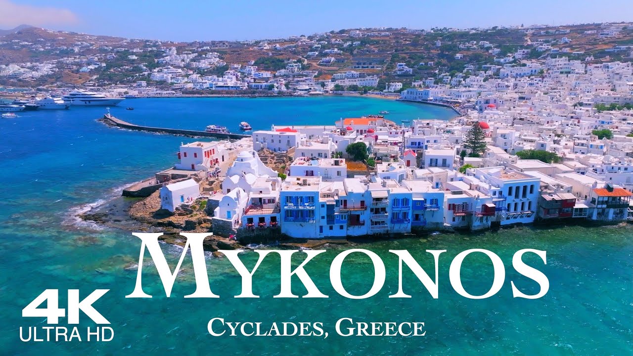 MYKONOS 🇬🇷 Μύκονος Drone Aerial 4K | Cyclades Κυκλάδες Greece Ελλάδα
