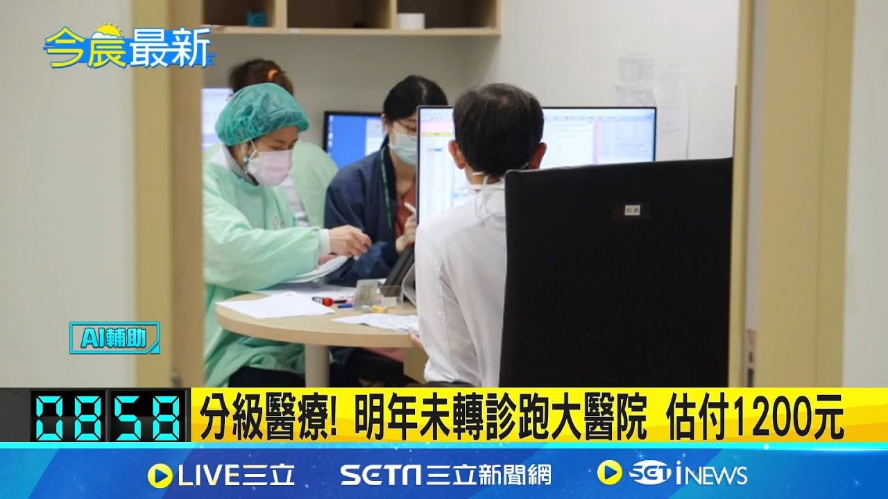 分級醫療! 明年未轉診跑大醫院 估付1200元 石崇良拍板改革案 醫學中心輕症降載五成│新聞一把抓20251028│三立新聞台