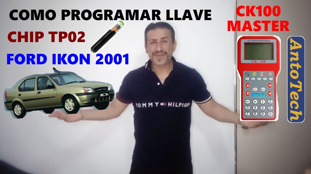 FORD IKON 2001 COMO PROGRAMAR LLAVE CON CHIP TP02 Y CK100 MASTER