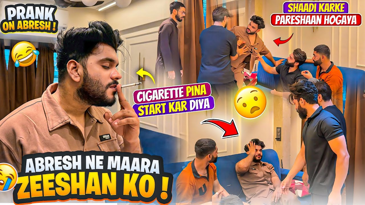 Shaadi Se Pareshan Hoke Cigarette Piya Zeeshan 🥲 Abresh Ka Haat Uth Gaya | Fokats | Abresh & Zeeshan