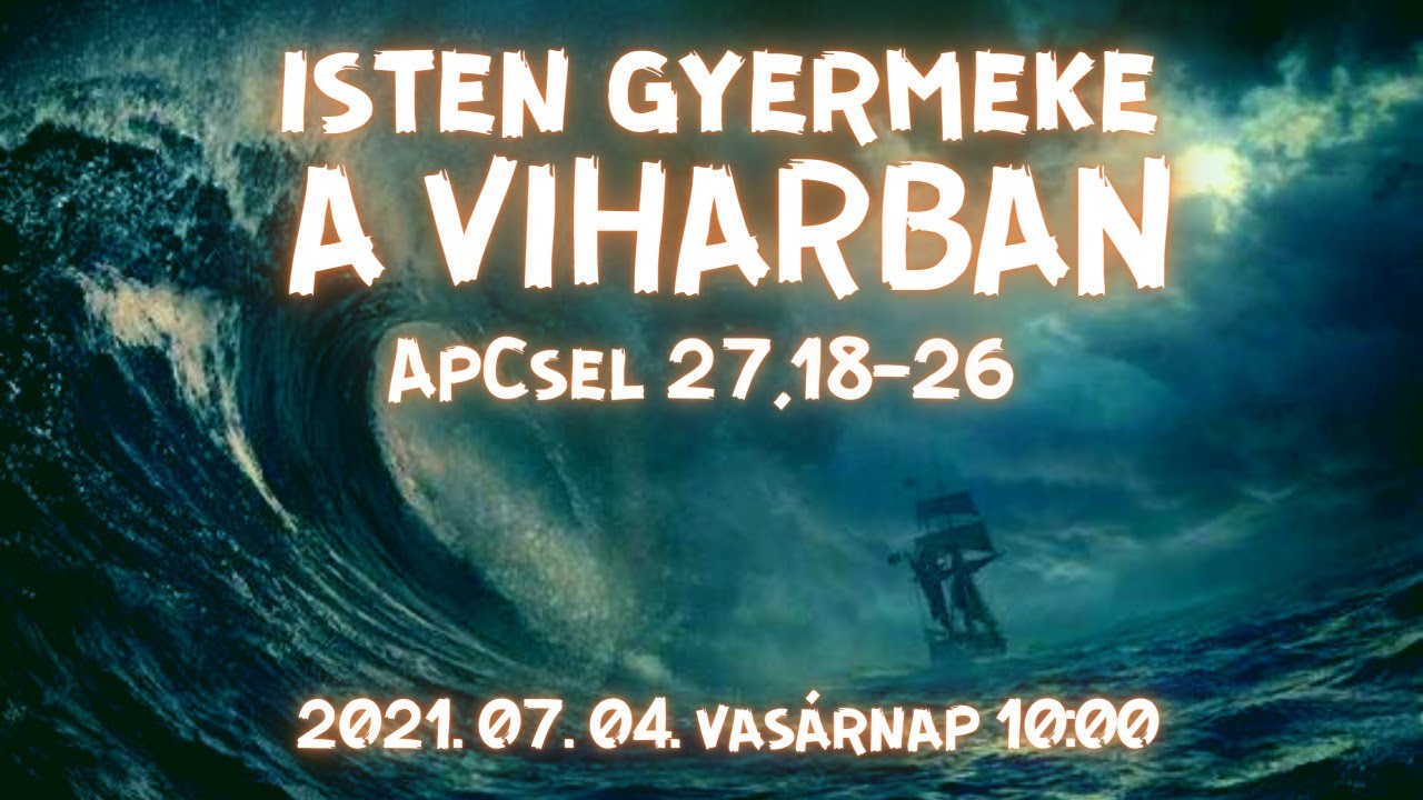 ISTEN GYERMEKE A VIHARBAN -  Sz&aacute;sz Zolt&aacute;n igehirdet&eacute;se