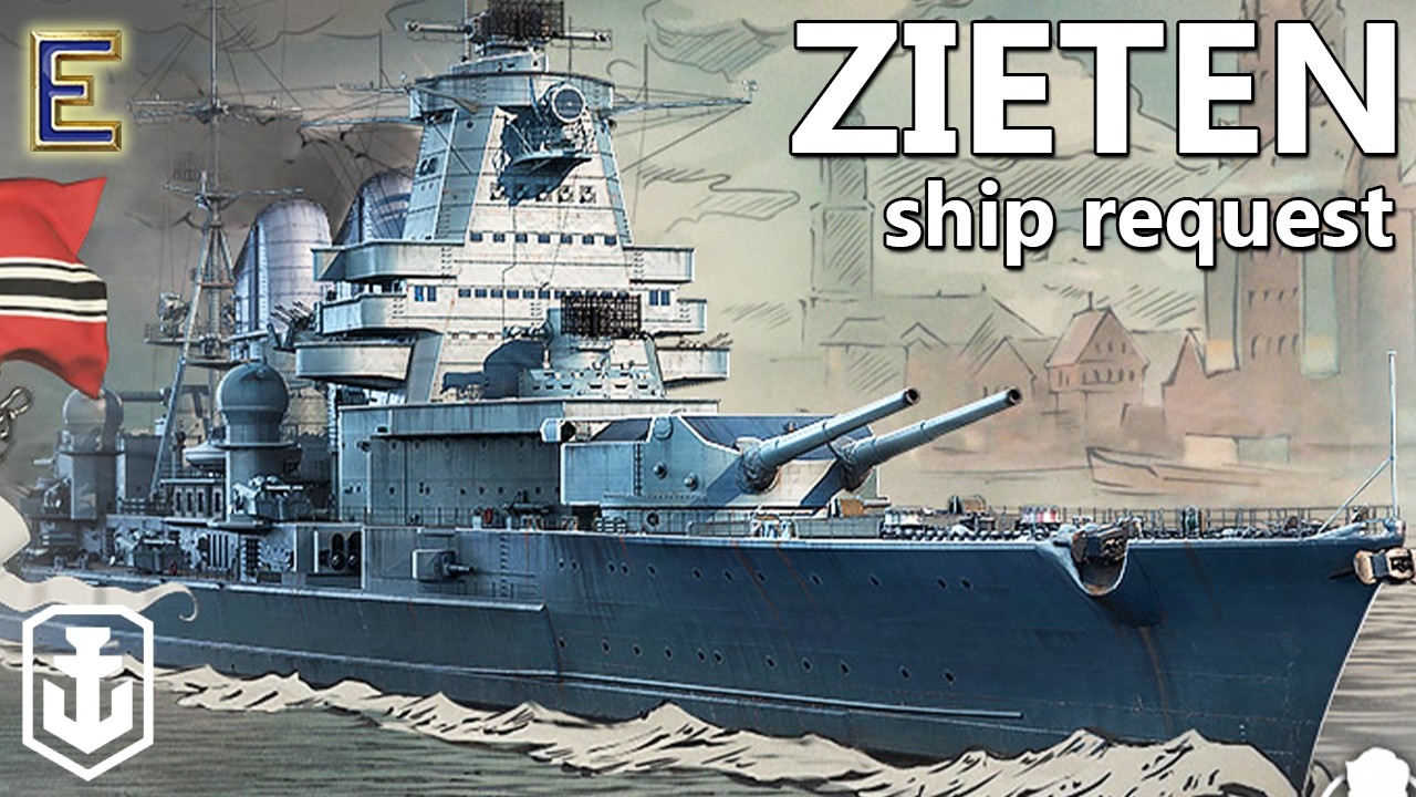 German Secondary Brawling Battleship - Zieten Ship Request (World of Warships)