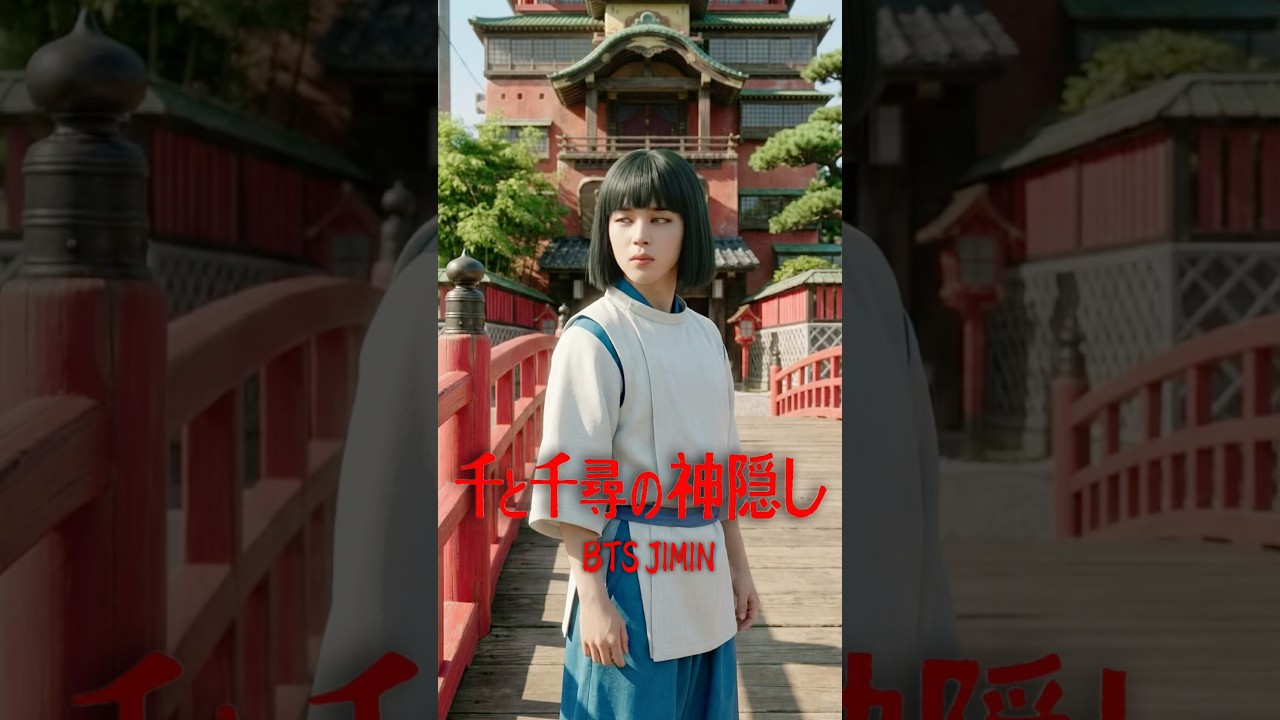 BTS Jimin as Haku (Spirited Away) 🐉✨ Studio Ghibli Concept 