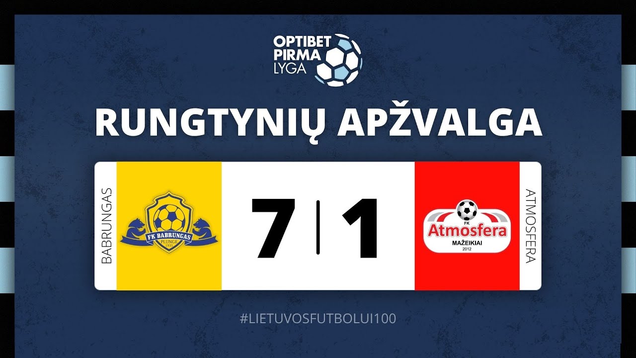 Optibet Pirma lyga: Plungės „Babrungas“ – Mažeikių „Atmosfera“ | Apžvalga