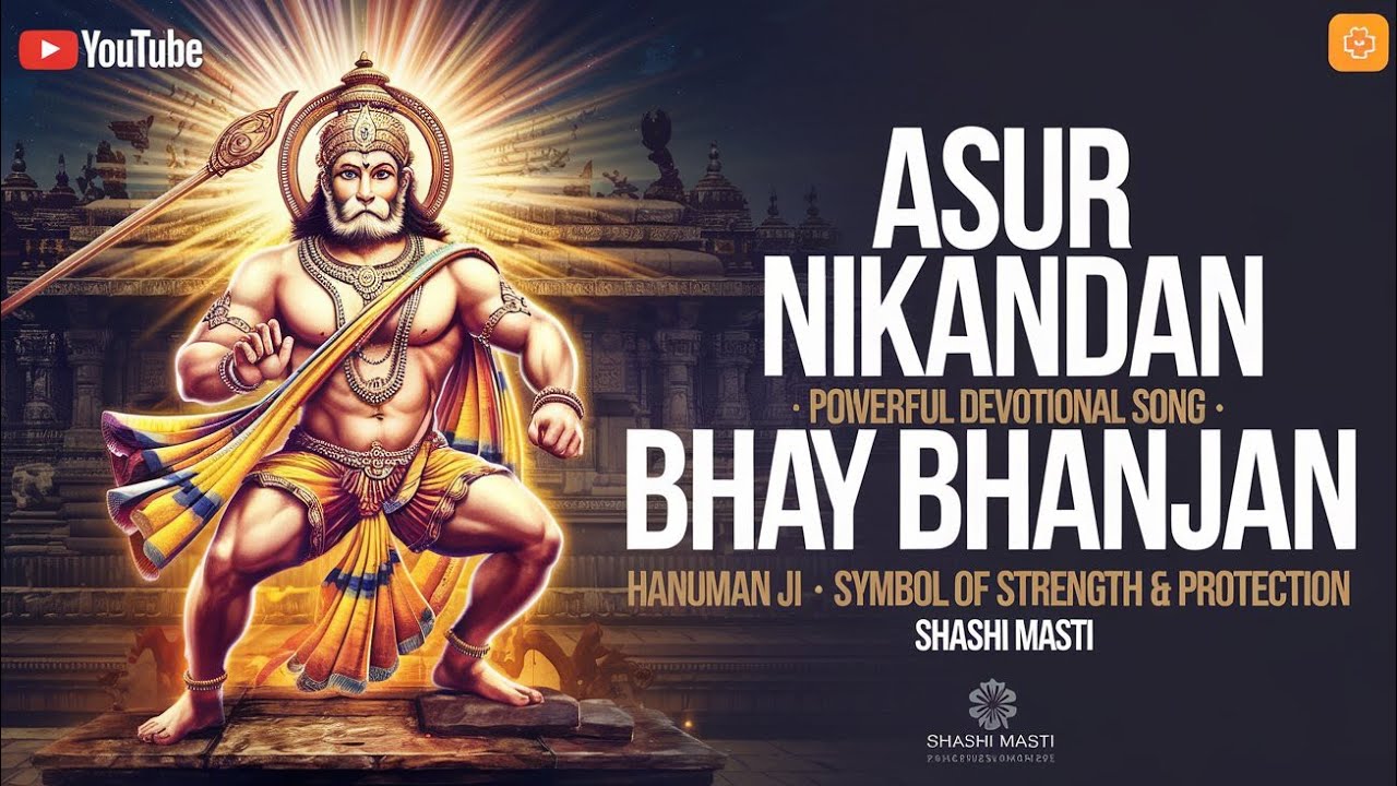 असुर निकंदन भय भंजन हनुमान भजन शक्तिशाली भक्ति गीत शक्ति का प्रतीक महावीर बजरंगबली जय श्रीराम 🙏💪🕉️⚡🌺
