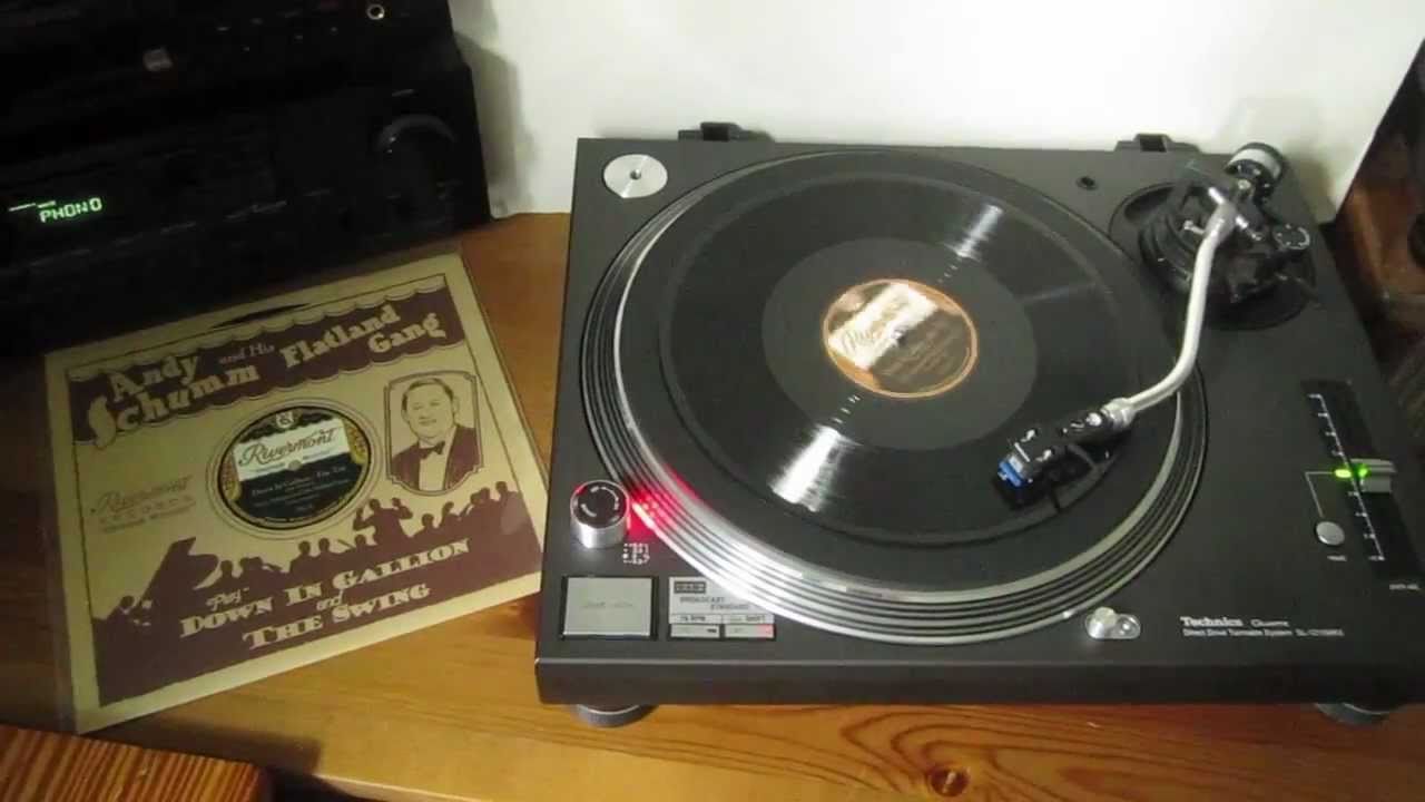 ANDY SCHUMM'S FLATLAND GANG - Down In Gallion - Rivermont 78 rpm