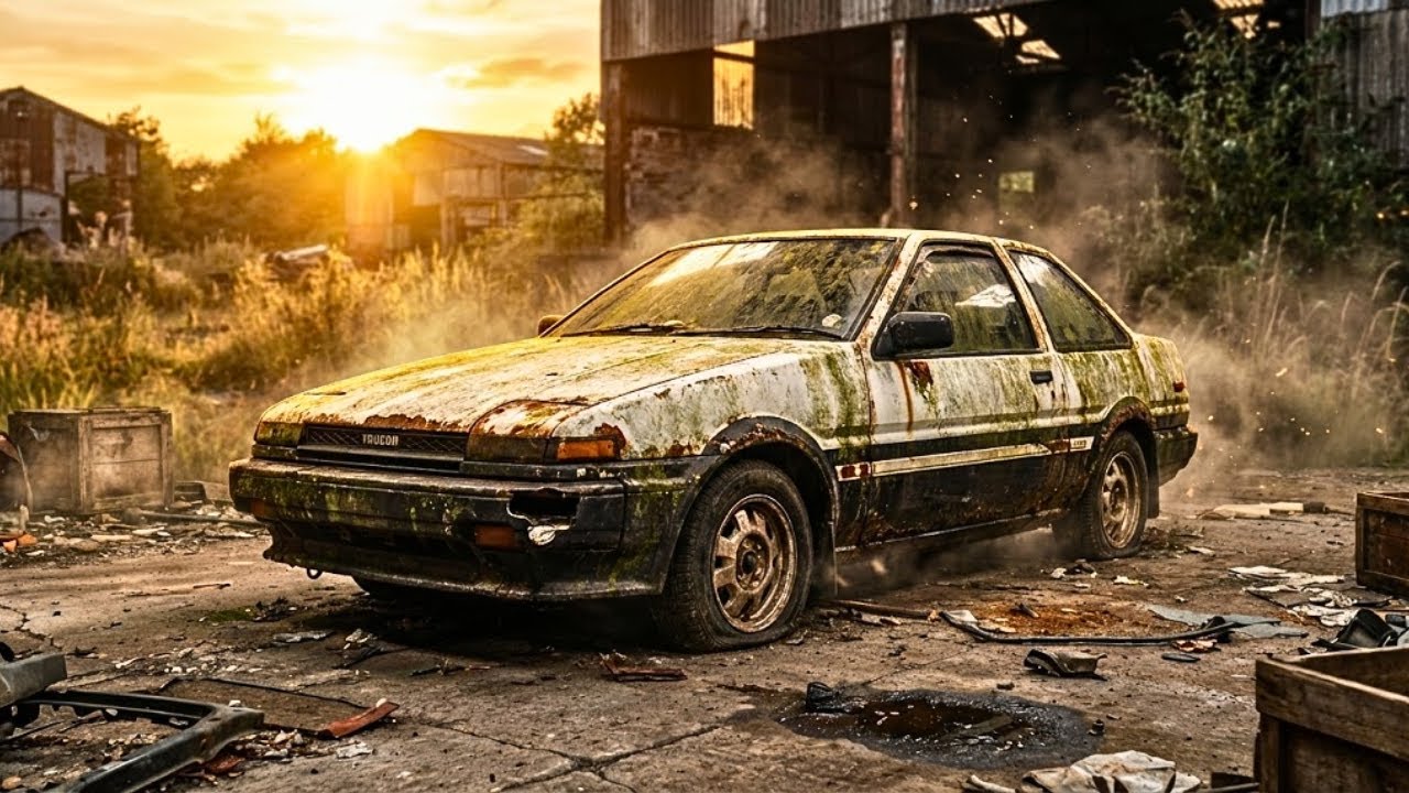 ASMR Bringing the Initial D AE86 Trueno Back to Life