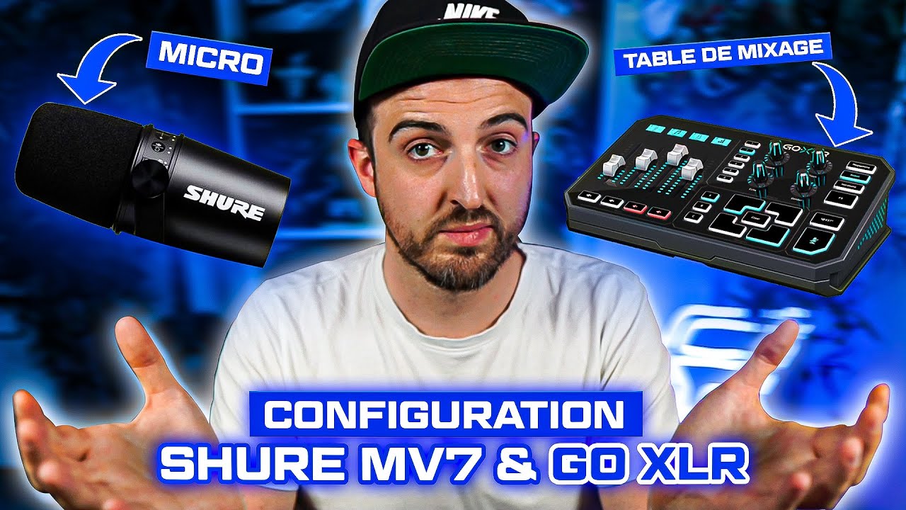 CONFIGURATION MICRO #SHURE #MV7 & #GOXLR #XLR