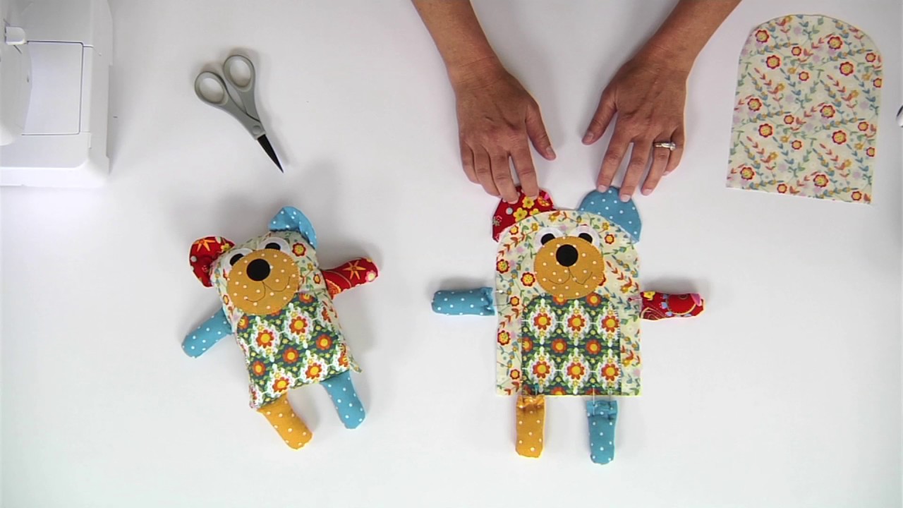 How to Make a Large Maggie & Quincy Bear Softie - Sizzix