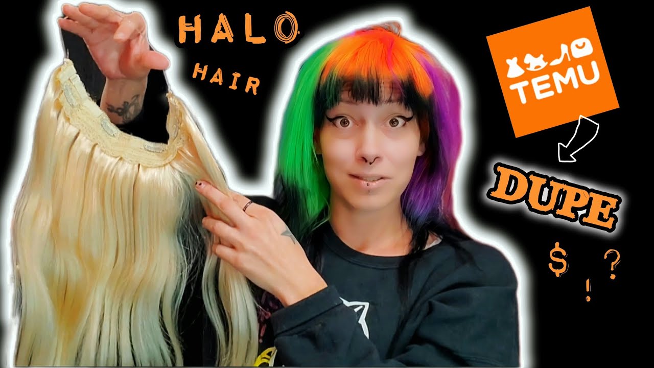 HALO HAIR EXTENSIONS | REAL HUMAN HAIR EXTENSIONS FROM TEMU!