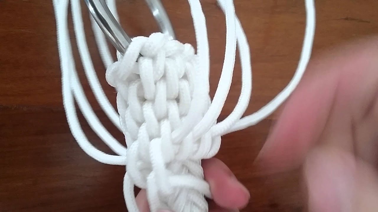 Como fazer arremate redondo para argola (espiga de milho)