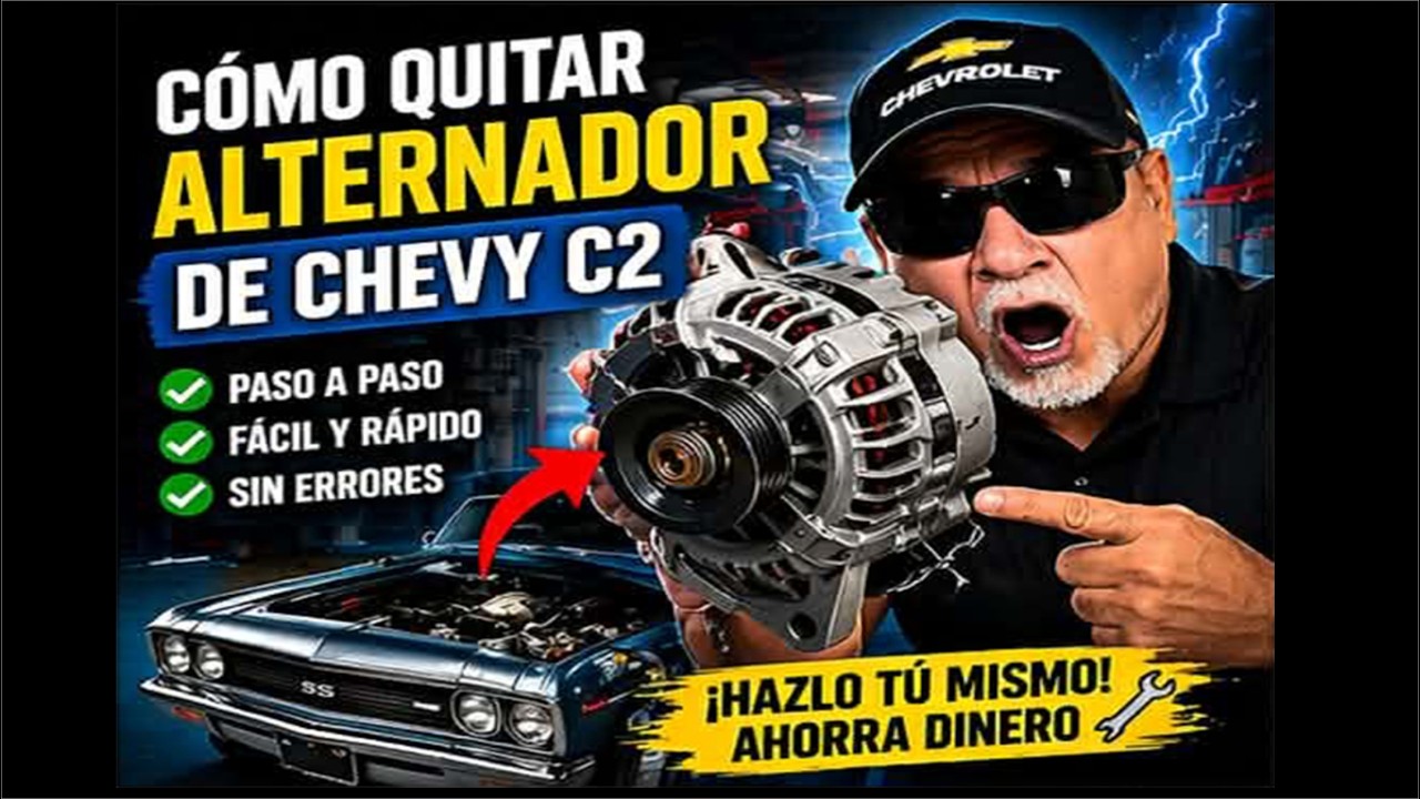 COMO quitar ALTERNADOR de CHEVY C2?✅