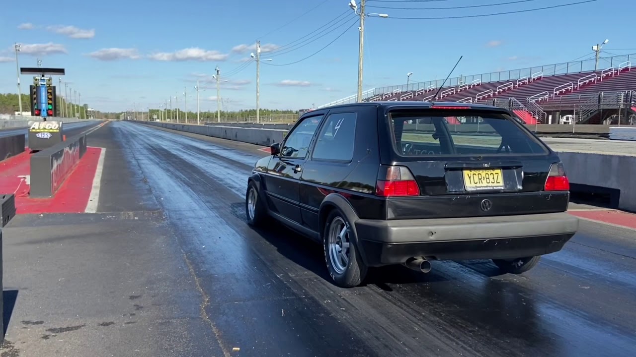 Vw Mk2 golf  abf 16v Turbo 1/4 mile