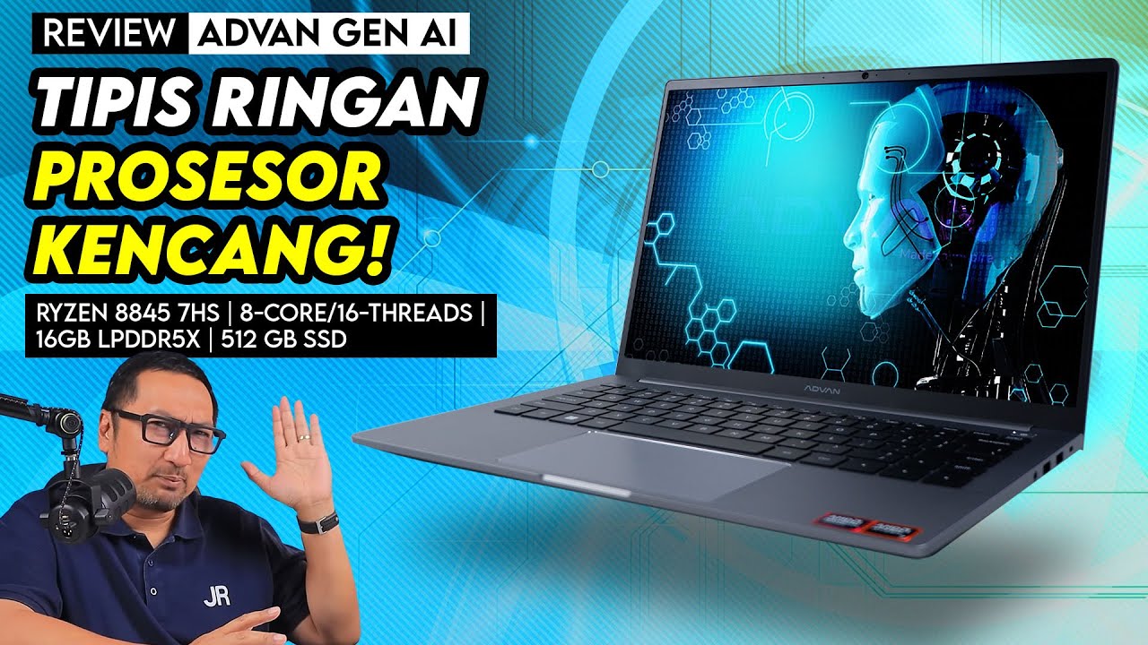Tipis, Ringan dengan Prosesor Kencang! Review Advan AI-Gen