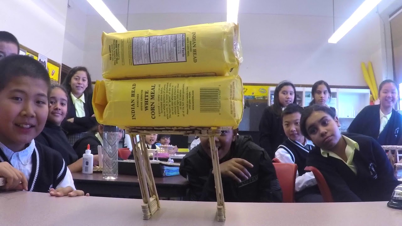 S.T.E.M. Popsicle Stick Bridge (5th & 6th Grade)