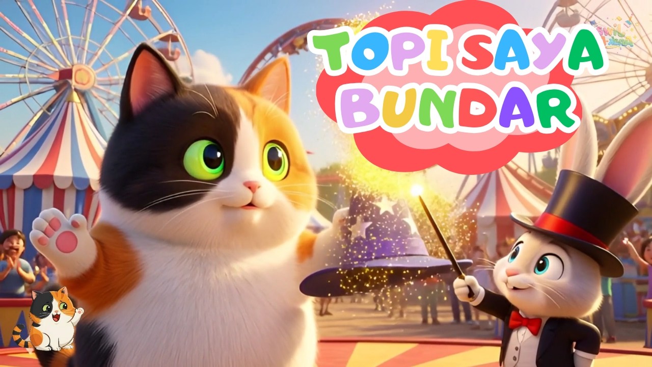 TOPI SAYA BUNDAR | LAGU ANAK INDONESIA | MIYU KUCING KU 👒👒👒