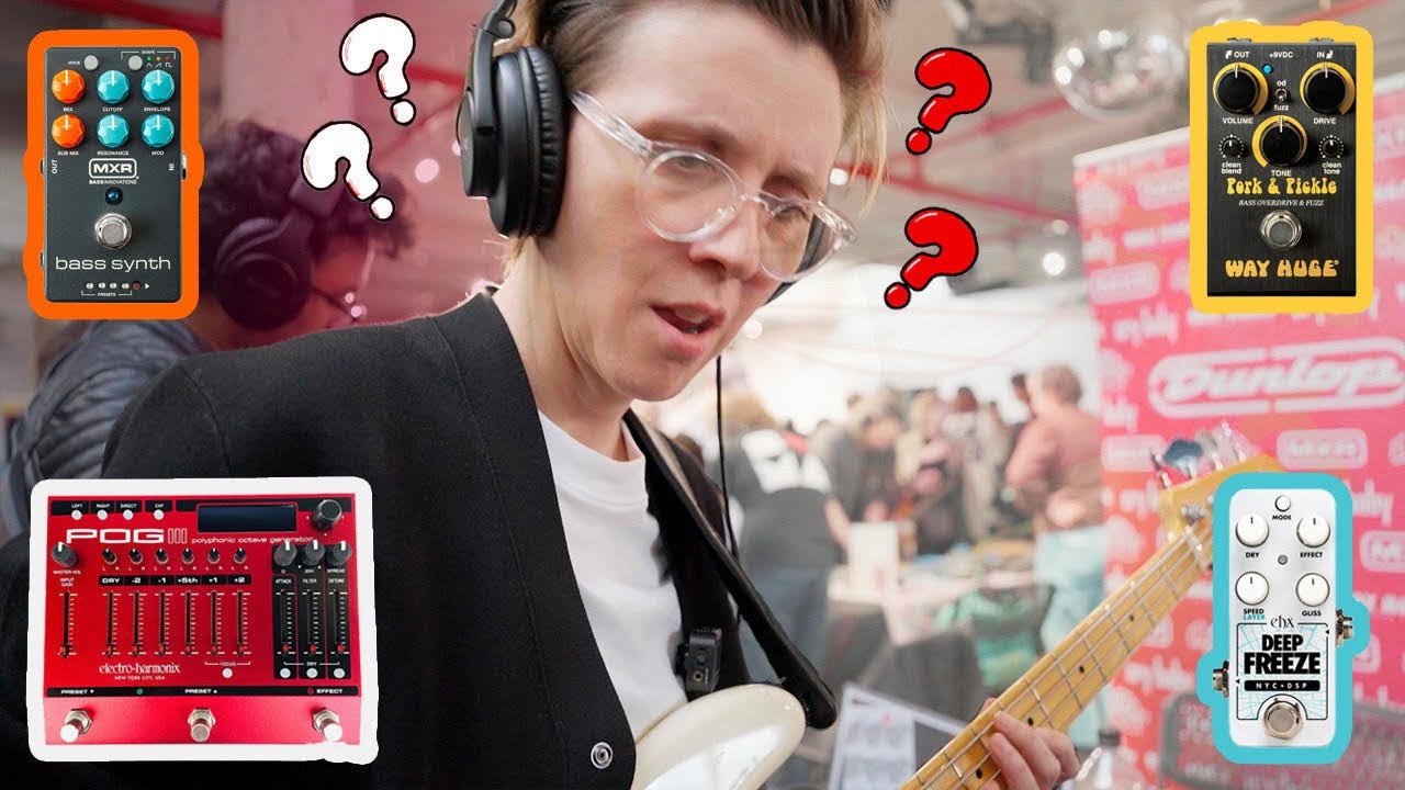 Testing New Bass Pedals at the BIGGEST Pedal Expo in NYC (ft. @EHX )
