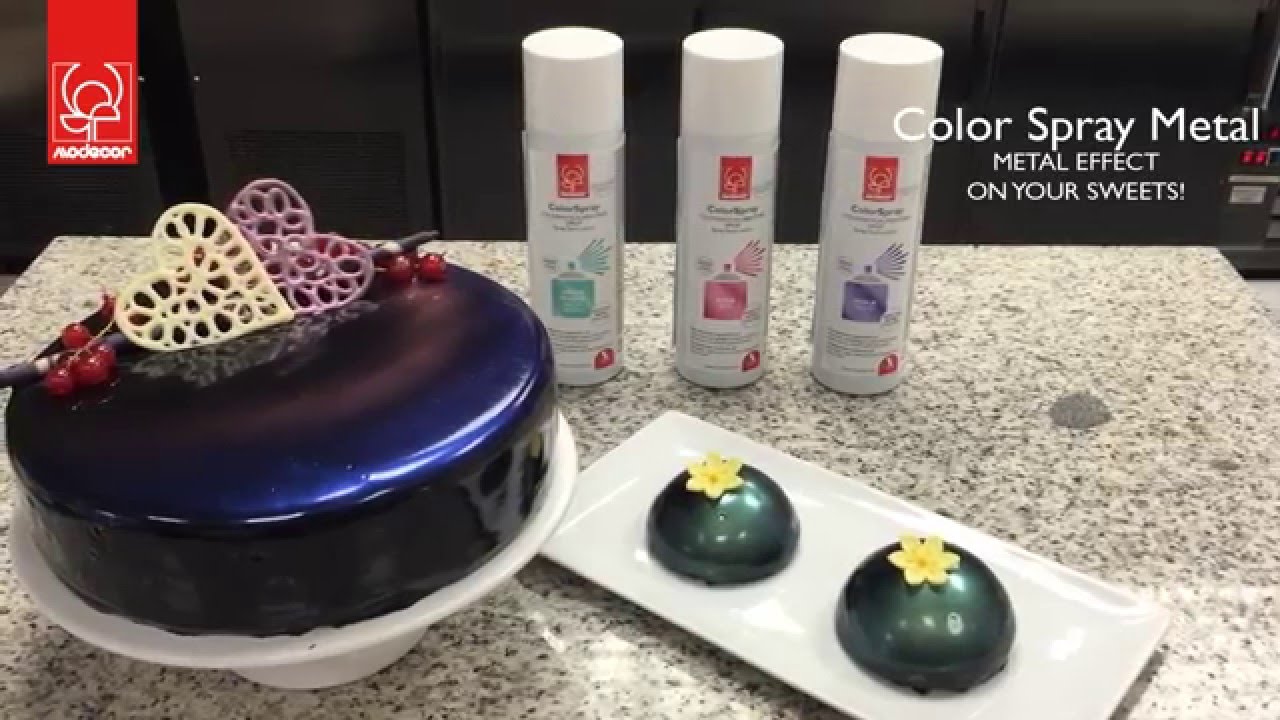 ColorSpray Metal: food colouring spray metal effect