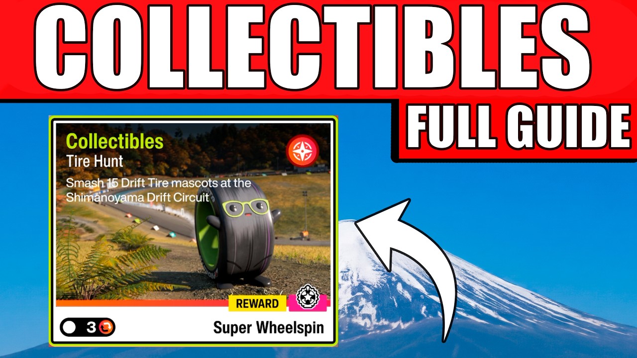 Forza Horizon 6 Tire Hunt Collectibles - Shimanoyama Drift Circuit Location (Autumn Season)