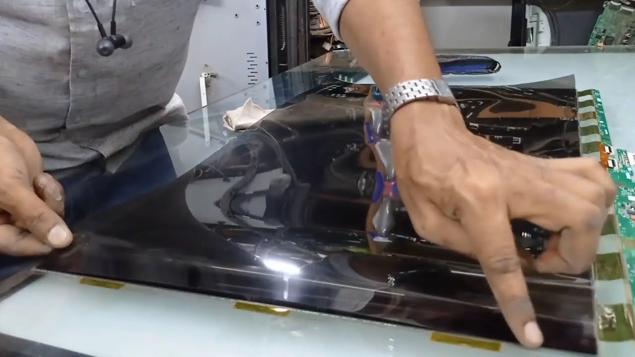 LCD or LED TV  HOW TO  Replace Polarizer Film