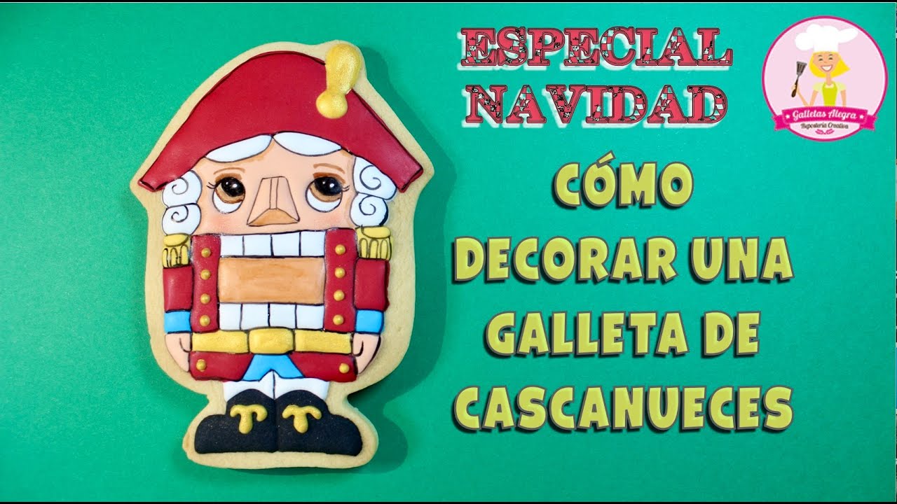 GALLETA DE CASCANUECES | NAVIDAD🎄| ROYAL ICING | GALLETAS ALEGRA