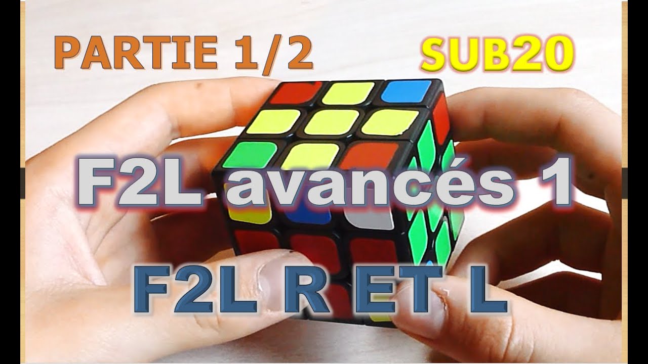 F2L avancés épisode 1:  R et L résoudre de tous les angles partie 1