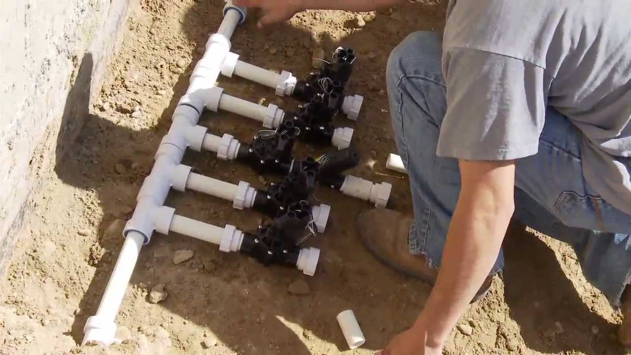 Sprinkler System Como Instalar un Sistema de Riego;  PVC-Lock 